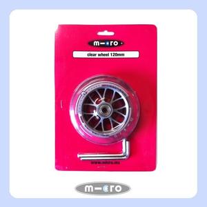 Mini2go Deluxe Spare Parts: 120mm Wheel incl Bearings - Clear
