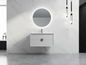 Bathroom: ELVA WALL HUNG Plywood VANITY 900MM