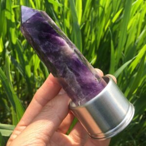 Crystal Drink Bottle - Rose Quartz - Mihi's Place