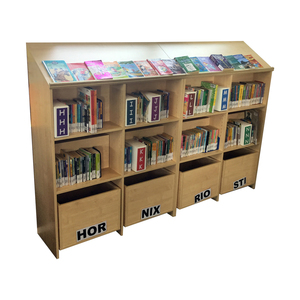 Library Shelving with Browser Boxes - Educated Furniture