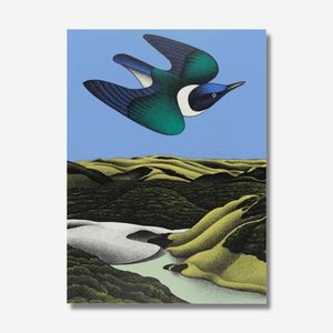Te Papa - Don Binney Swoop of the Kotare, Wainamu Art Print