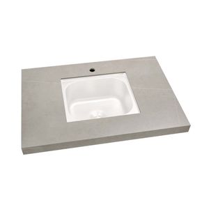 Products: Crossray Benchtop with hole for under-bench sink, Sintered stone. Suitable for use with TCK-SIDECAB