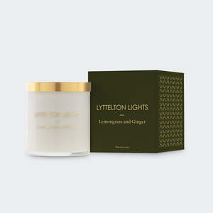 Lyttelton Lights - Medium Candle - Lemongrass & Ginger