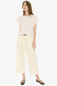 Pants Jumpsuits: Pol - Oskar Pant - Ecru