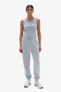 Pants Jumpsuits: Assembly Label - Rosie Fleece Track Pant - Grey Marle