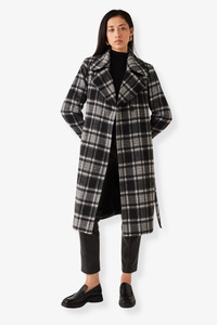 Jackets: Esmaee - Concrete Coat - Black Check