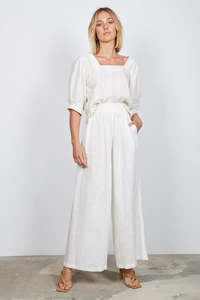 Wish: Wish - Pavilion Blouse - Cream Stripe