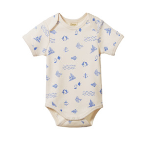 Baby: Nature Baby - Short Sleeve Body Suit - Atlantic Print