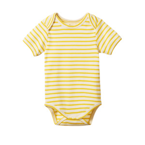 Nature Baby - Short Sleeve Bodysuit - Sunburst Sailor Stripe