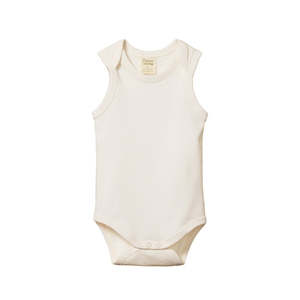 Baby: Nature Baby - Cotton Singlet Bodysuit - Natural