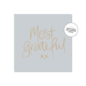 Books Stationery Games: Just Smitten Mini Gift Card - Most Grateful