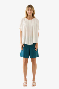 Isle Of Mine: Isle of Mine - Ingrid Pleat Top - Lotus