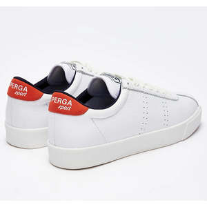 Superga - 2843 Club S Comfort Leather - Orange/Navy