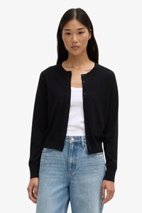 Assembly Label: Assembly Label - Semra Cotton Cashmere Cardigan - Black