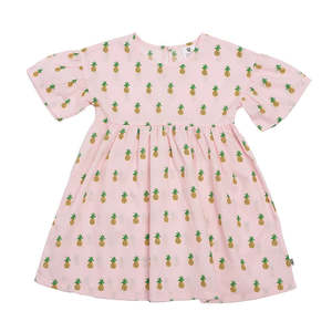 Kids Sale: Hoot Kid - Afternoon Dress - Pink Pineapple