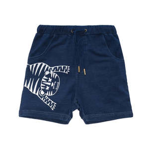 Band of Boys - Shorts Tiger Outline Blue Denim Look