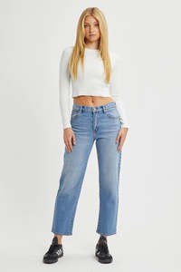 Abrand: Abrand - 95 Mid Straight - Felicia - Mid Vintage Blue