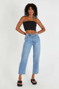 Abrand: Abrand Jeans - 95 Mid Straight Scout - Vintage Blue