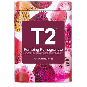 T2 Tea - Pumping Pomegranate Loose leaf Icon Tin - 100g