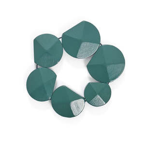 Rare Rabbit: Rare Rabbit - Eyelet Bracelet - Forest Green