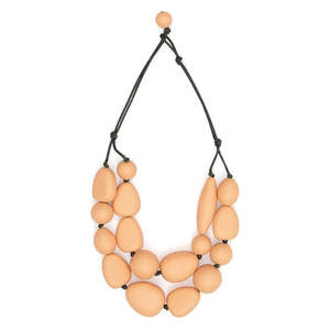 Rare Rabbit - Organic Drops Necklace - Peach