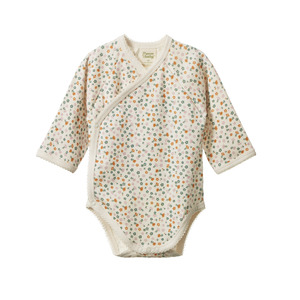Nature Baby - Long Sleeve Kimono Body Suit - Pollyanna Print