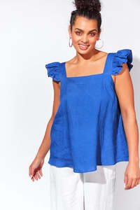 Isle Of Mine - Nusa Frill Top - Cobalt