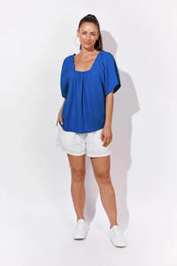 Isle Of Mine Clearance: Isle Of Mine - Java Top - Cobalt