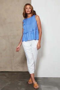 Eb Ive Clearance: Eb & Ive - Indica Frill Tank - Capri