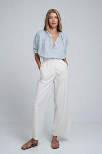 Pants Jumpsuits Sale: Lilya - Day Cotton Pant - Bone White