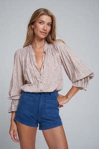 Lilya - Mohave Blouse - Vintage Floral Musk Pink