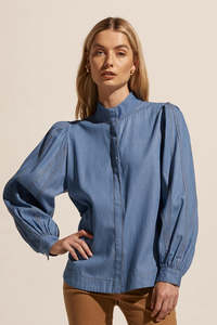 Zoe Kratzmann: Zoe Kratzmann - Oblige Top - Mid Chambray