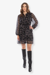 Leila Luca: Leila + Luca - Renew Mini Dress - Black Blush