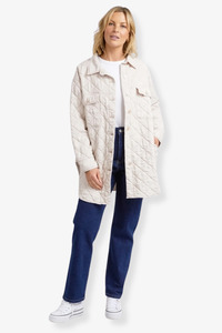 All Sale Items: Elm - Katie Quilted Shacket - Oat