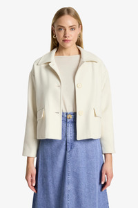Eb & Ive - Wanderer Crop Jacket - Ecru