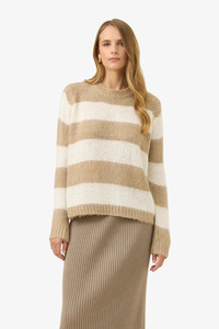 Isle of Mine - Pallas Striped Jumper - Stone