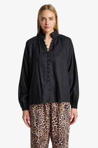 Eb & Ive -Bajau Button Shirt - Black
