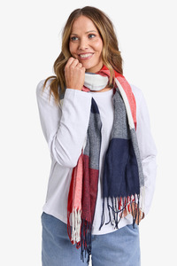 Elm - Celeste Check Scarf - Red