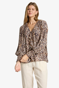 Shirts Blouses: Eb & Ive - San Frill Top - Nomad