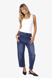Monaco - Toni Barrel Jeans - Dark Blue