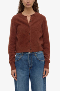 Assembly Label - Carina Merino Wool Cardi - Burnt Amber