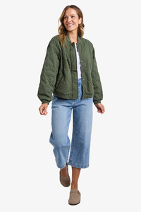 Jackets: Elm - Jean Bomber Jacket - Clover