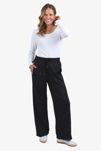 Pants Jumpsuits: Elm - Aspen Trackpant - Black