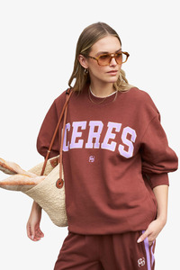 Ceres Life - Isla Slouchy Crew - Burnt Toffee