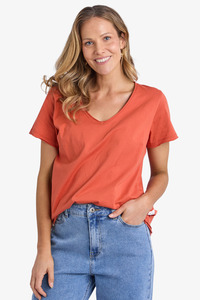Elm - Pima Vee Tee - Burnt Orange