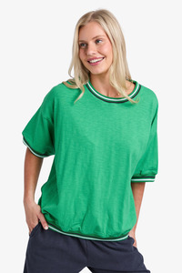 Elm Lifestyle: Elm - Faye Short Sleeve Sweat - Green