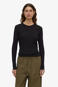 Assembly Label: Assembly Label - Mika Cotton Long Sleeve Tee - Black