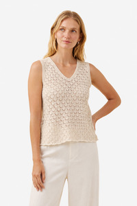 Knitwear 1: Isle of Mine - Mia Knit Top - Canvas