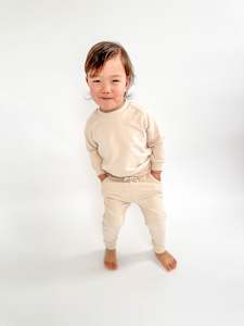 Organic Cotton French Terry Set | Buttercream
