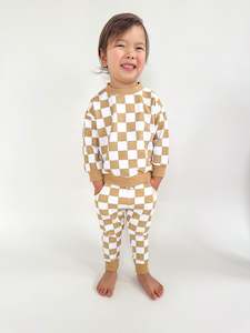 Frontpage: Organic Cotton Checkered Set | Honey